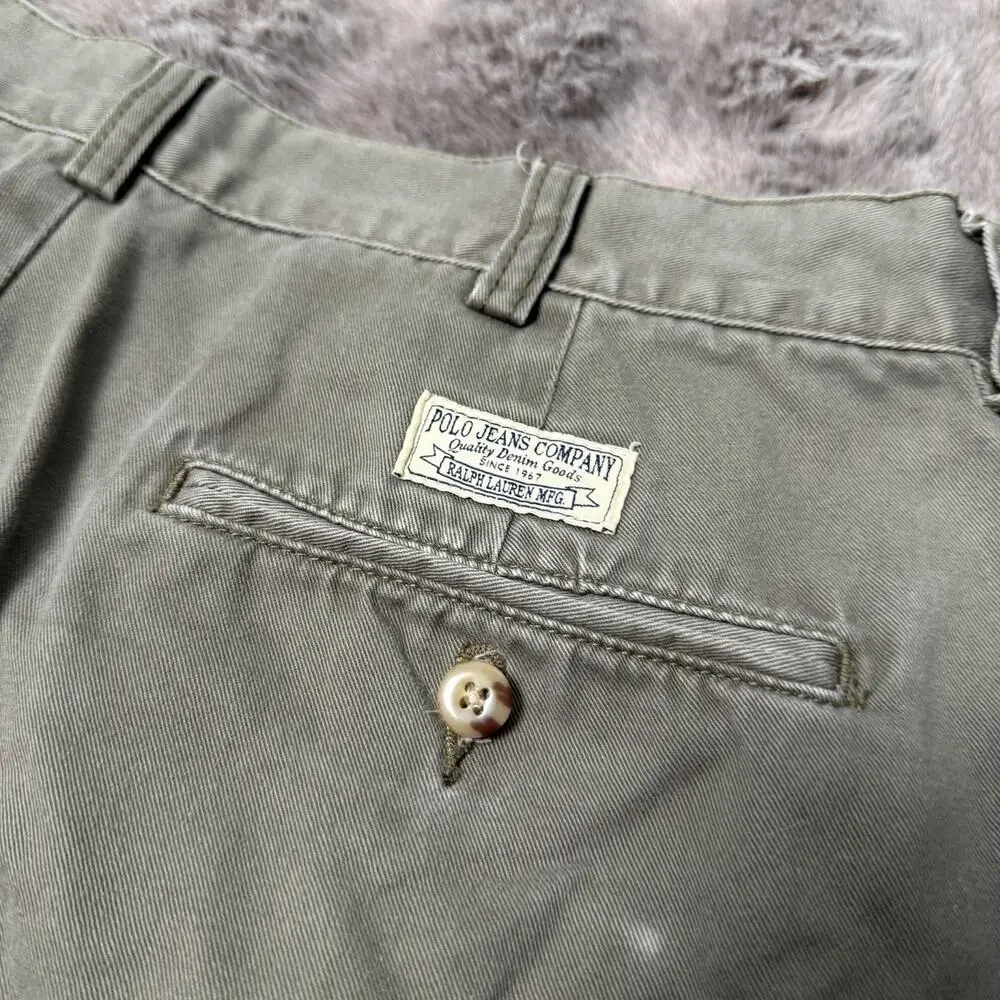 Polo Jeans Company Ralph Lauren Military Green Shorts Size 34